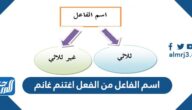 اسم الفاعل من الفعل اغتنم غانم