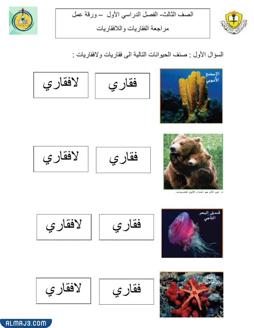 مطويّة عِن الحيواناتِ اللافقاريةِ