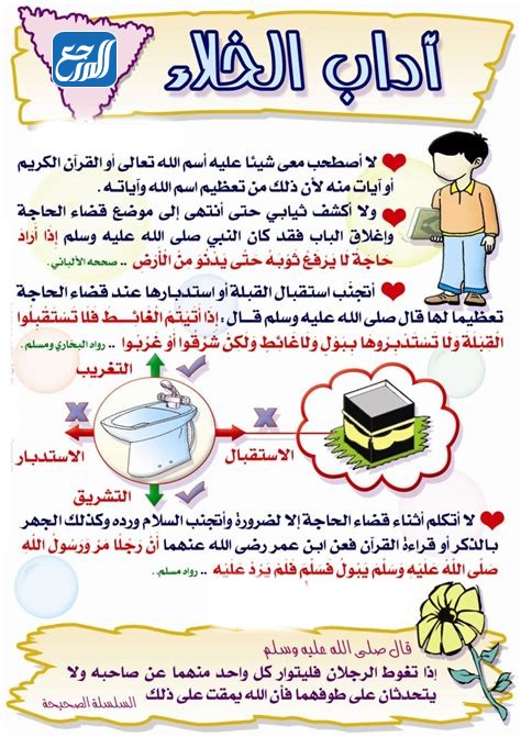 آداب دخول الخلاء للأطفال بالصور