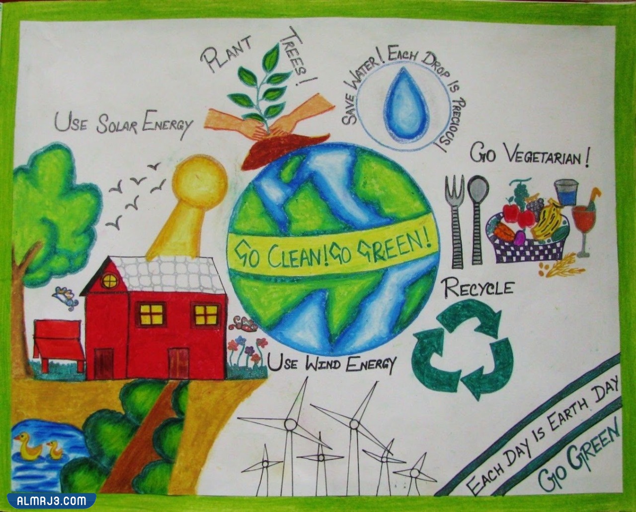 أجمل رسومات يوم التخضير