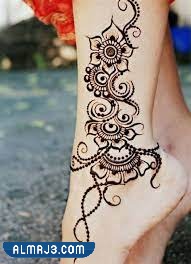 أشكال رسم حنة على الرجل