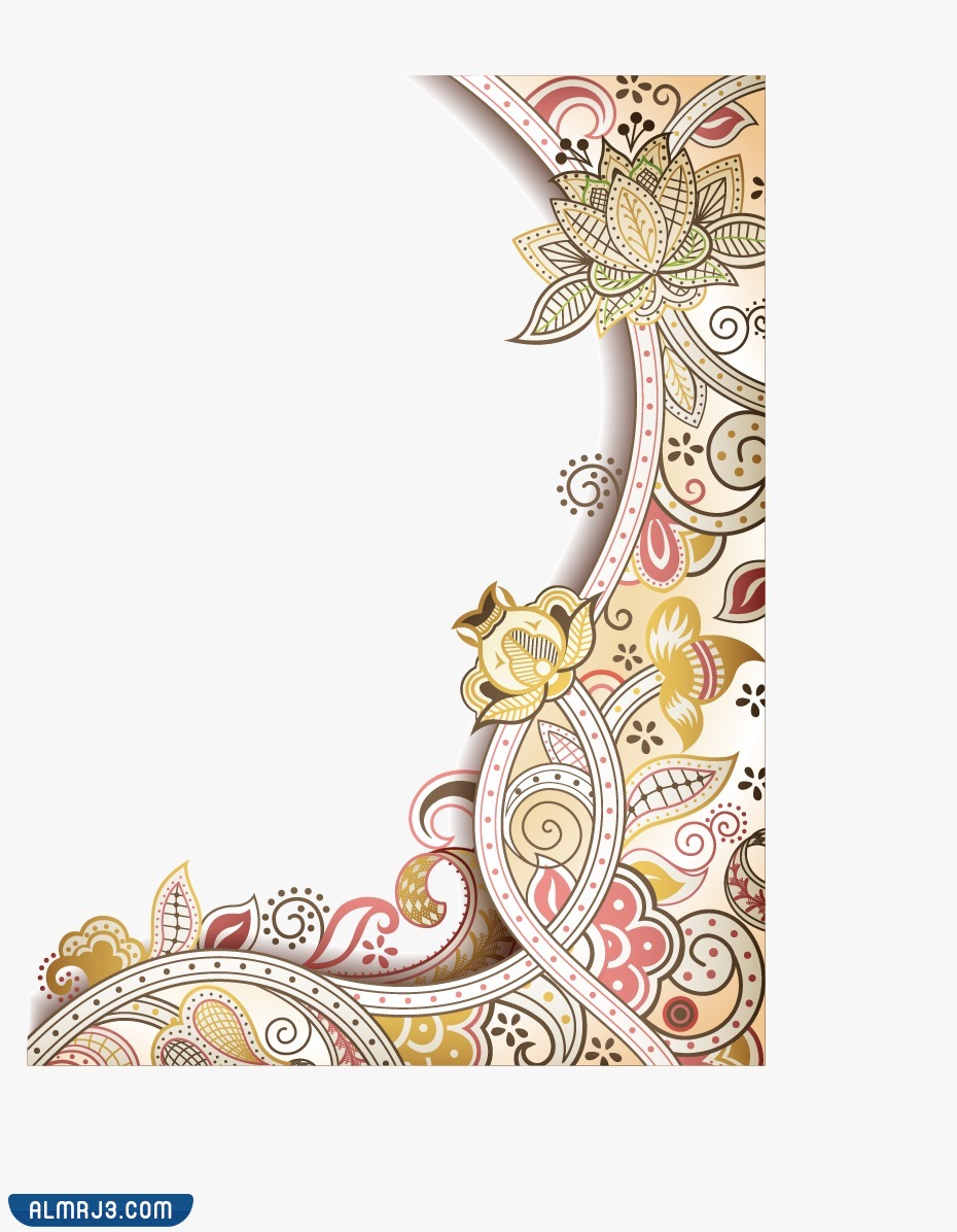 إطارات بطاقة دعوة فارغة للكتابة