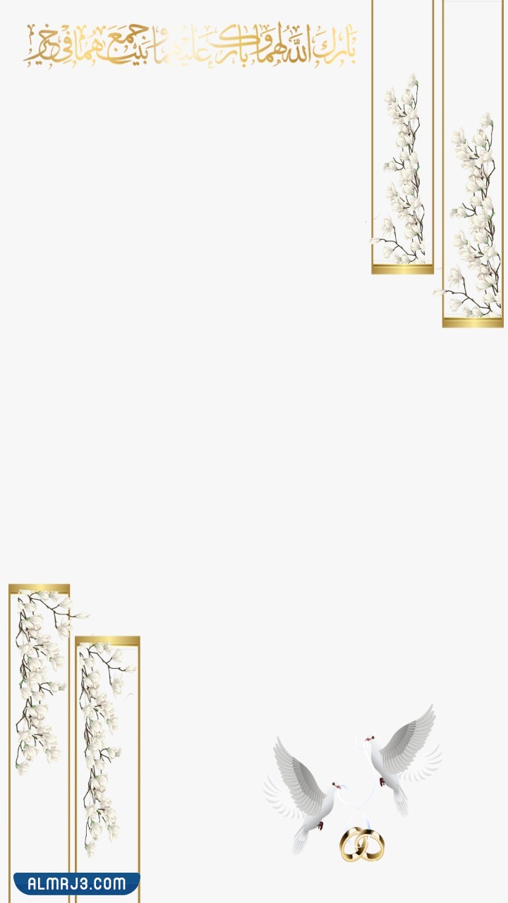 إطارات بطاقة دعوة فارغة للكتابة