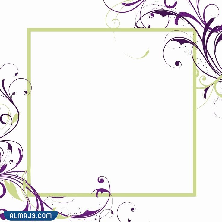 إطارات بطاقة دعوة فارغة للكتابة