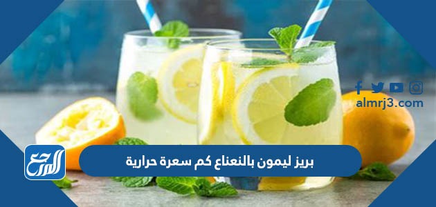 بريز ليمون بالنعناع كم سعرة حرارية