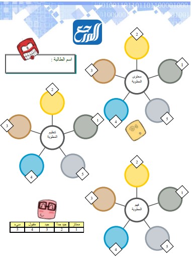 تصميم ملف انجاز فارغ