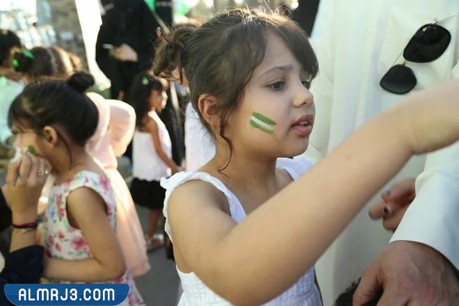 رسم على الوجه اليوم الوطني 92