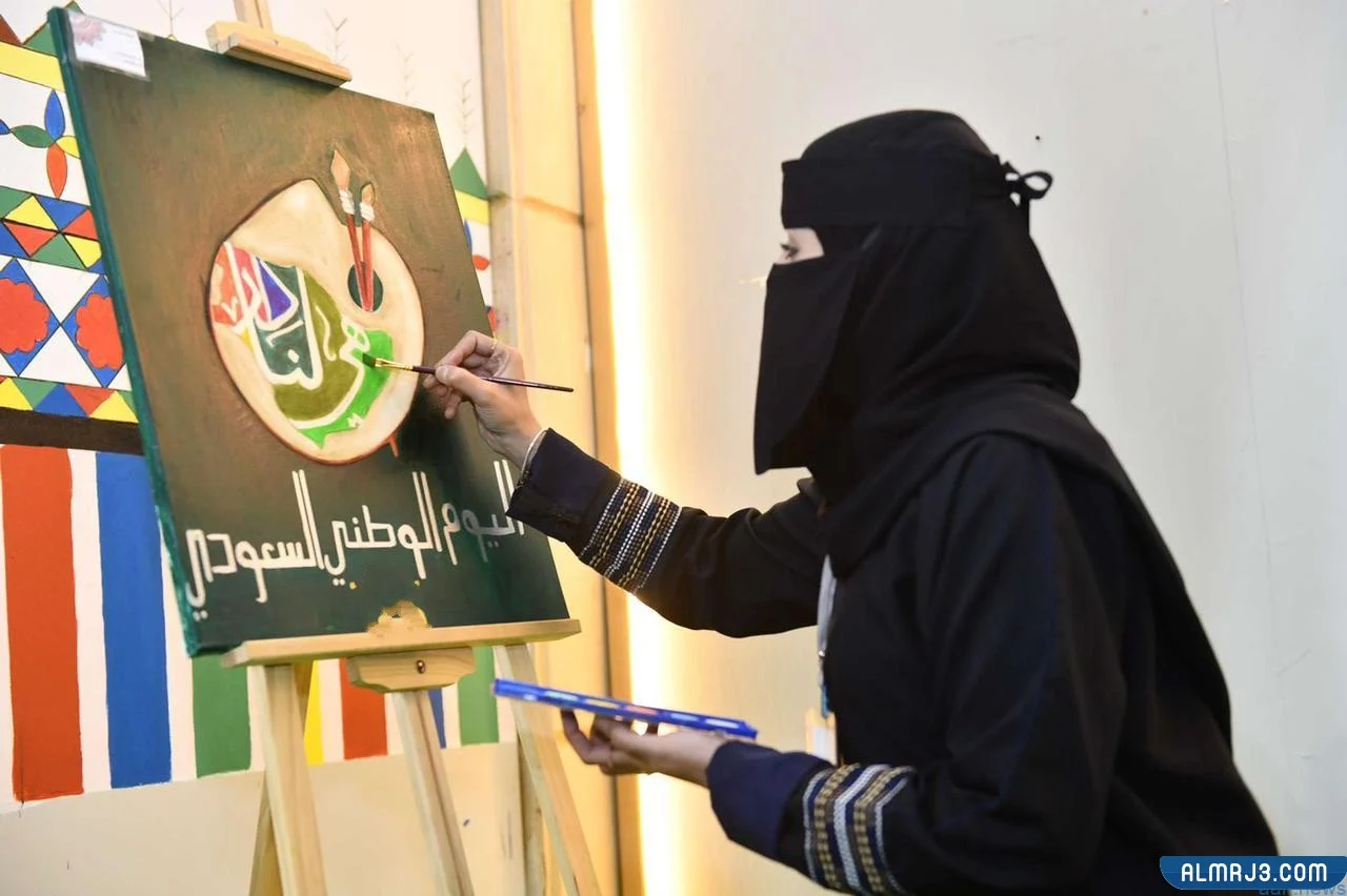 رسمه عن اليوم الوطني هي لنا دار