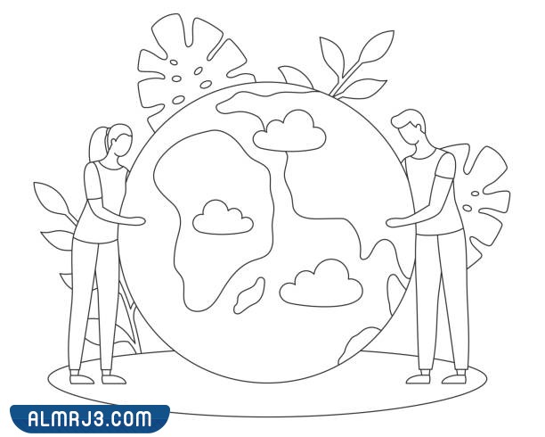 رسومات أطفال للتلوين عن يوم التخضير