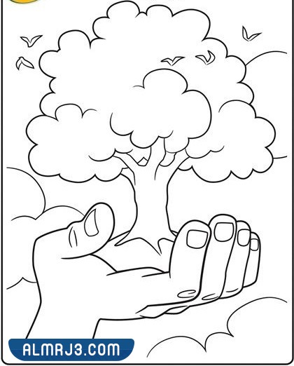 رسومات أطفال للتلوين عن يوم التخضير