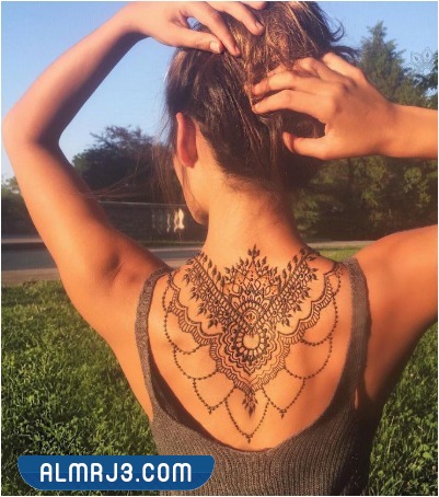 رسومات حنة على الجسم للعروسة الرقيقة