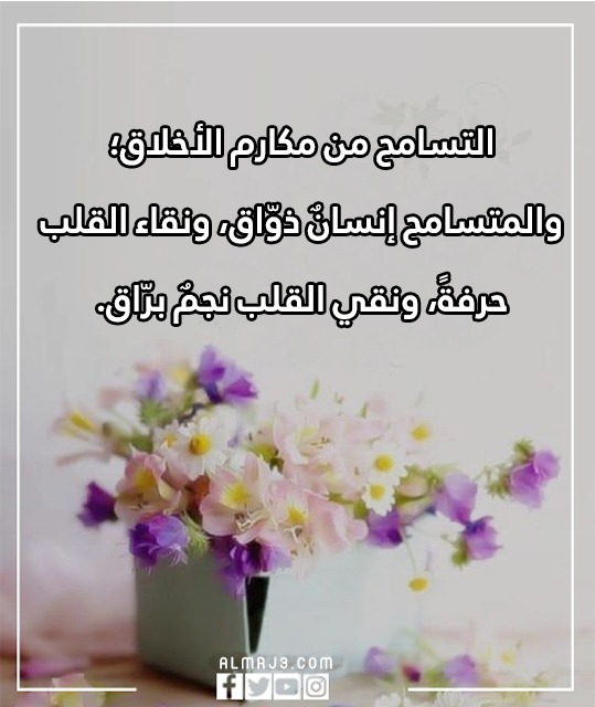 صور لكلمات مكتوبة عن التّسامح وصـفاء القلوب