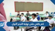 كم باقي على نهاية الترم الأول 1446 العد التنازلي