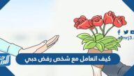 كيف اتعامل مع شخص رفض حبي