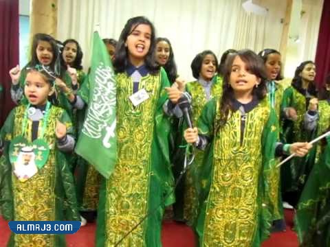 لبس اليوم الوطني السعودي 92 للاطفال ، أفكار لبس اليوم الوطني للبنات