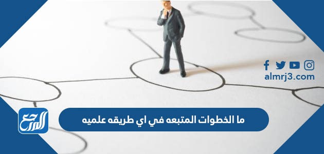 ما الخطوات المتبعه في اي طريقه علميه