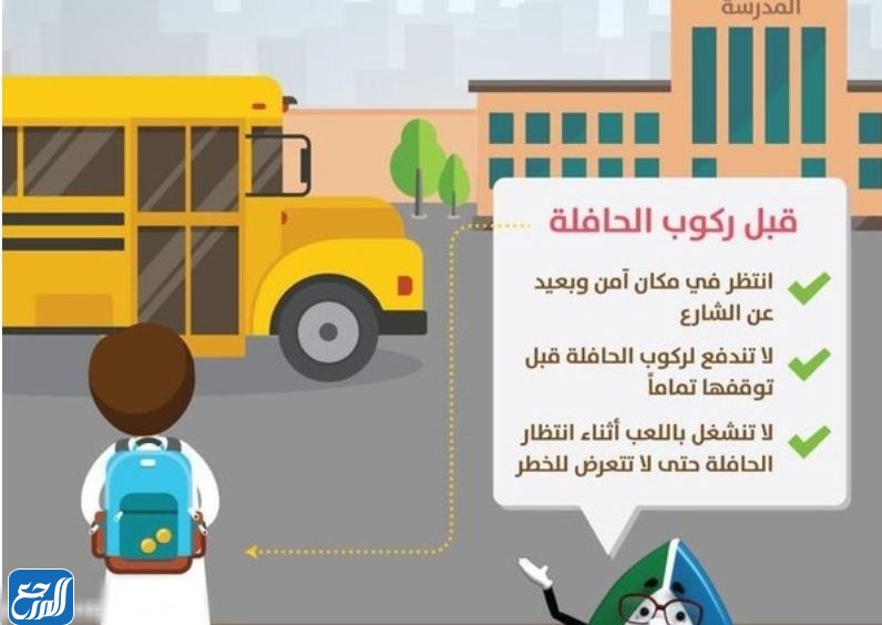 مطويات عن الأمن والسلامة في الحافلة المدرسية 2022