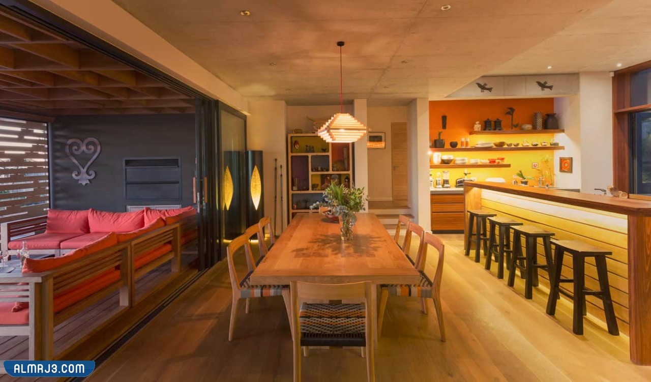 صور ديكورات غرفة طعام مفتوحة على الصالة 2023