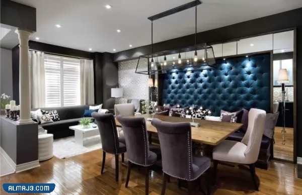 صور ديكورات غرفة طعام مفتوحة على الصالة 2023