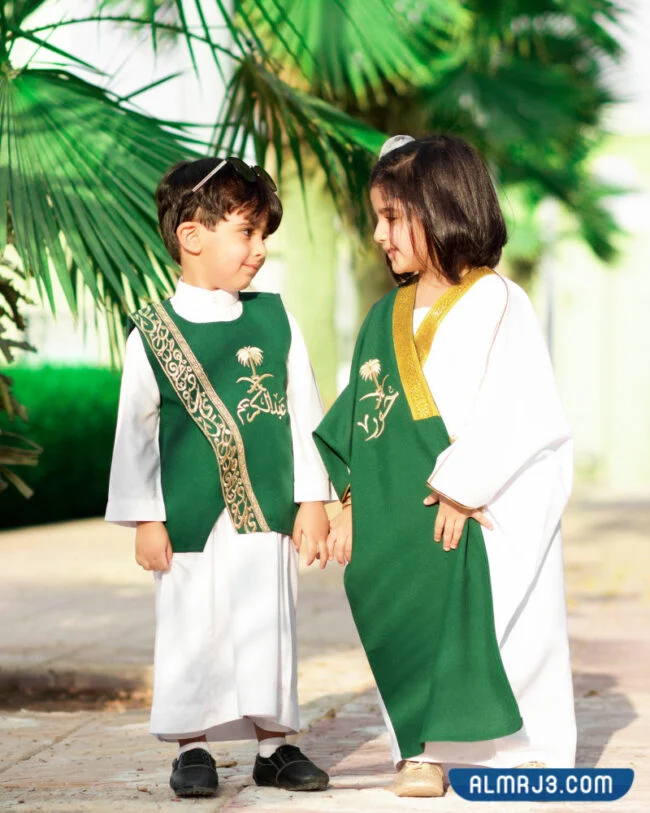 ملابس اليوم الوطني السعودي 92 للاطفال