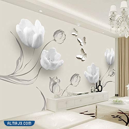 ورق جدران ثلاثي الابعاد للمجالس 2023 فخم