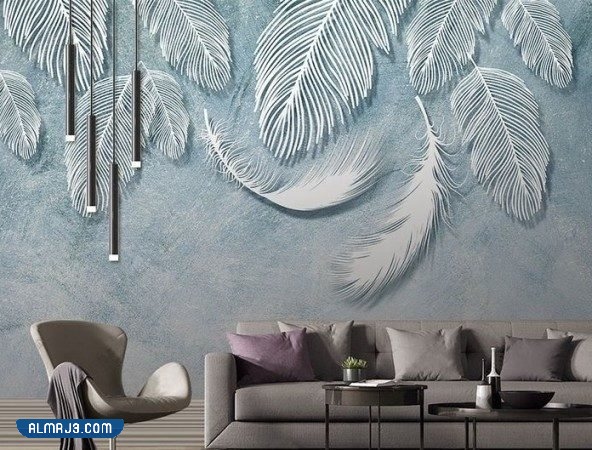 ورق جدران ثلاثي الابعاد للمجالس 2023 فخم