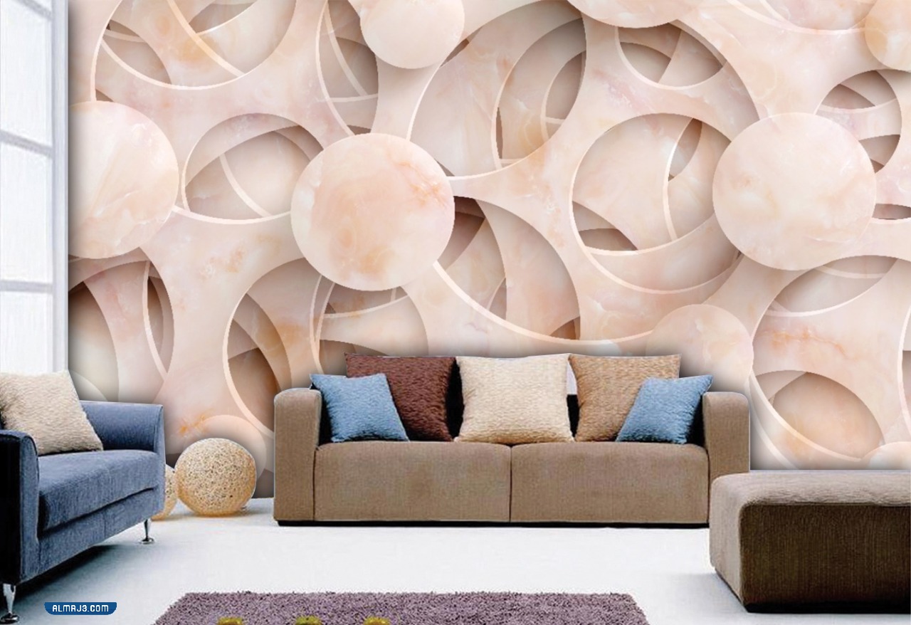 ورق جدران ثلاثي الابعاد للمجالس 2023 فخم
