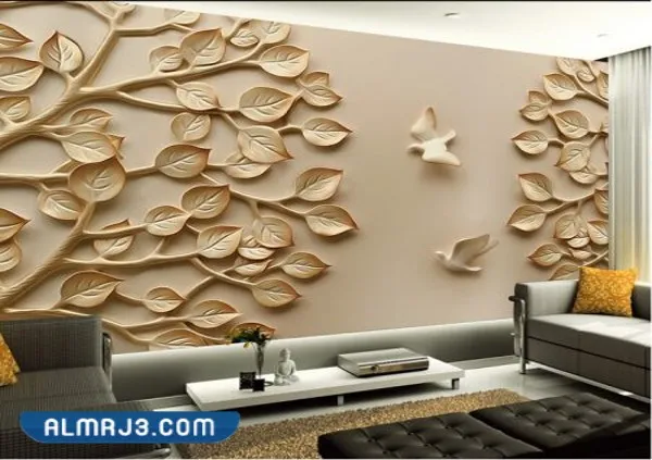 ورق جدران ثلاثي الابعاد للمجالس 2023 فخم