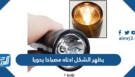 يظهر الشكل ادناه مصباحا يدويا