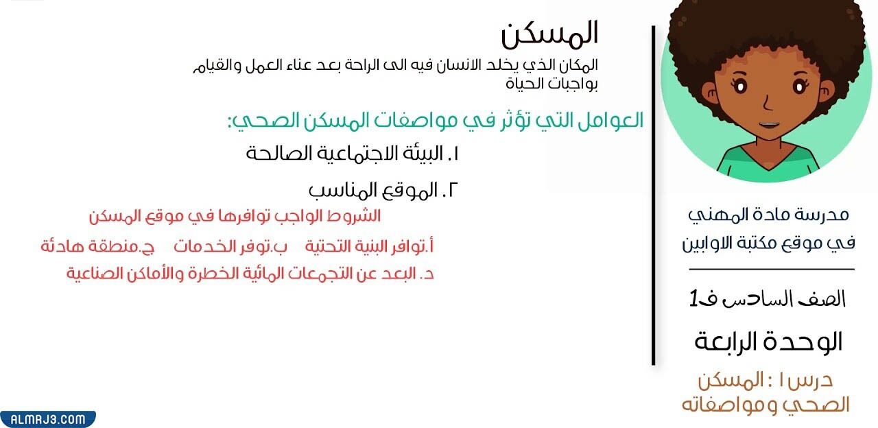 مطوية عن المسكن الصحي