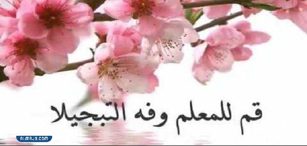 بطاقة شكر للمعلمة فارغة