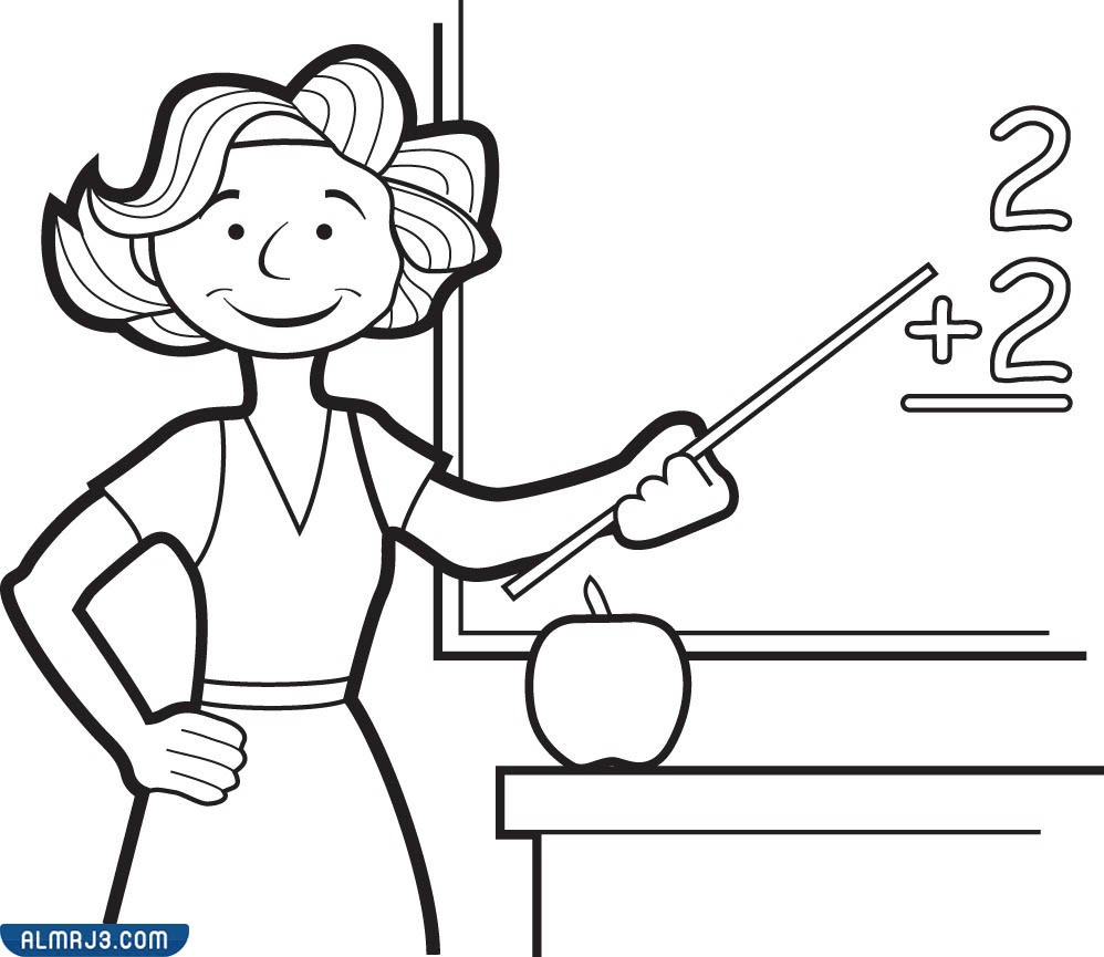 رسومات عن يوم المعلم للتلوين 2022 جاهزة للطباعة