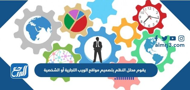 يقوم محلل النظم بتصميم مواقع الويب التجارية أو الشخصية