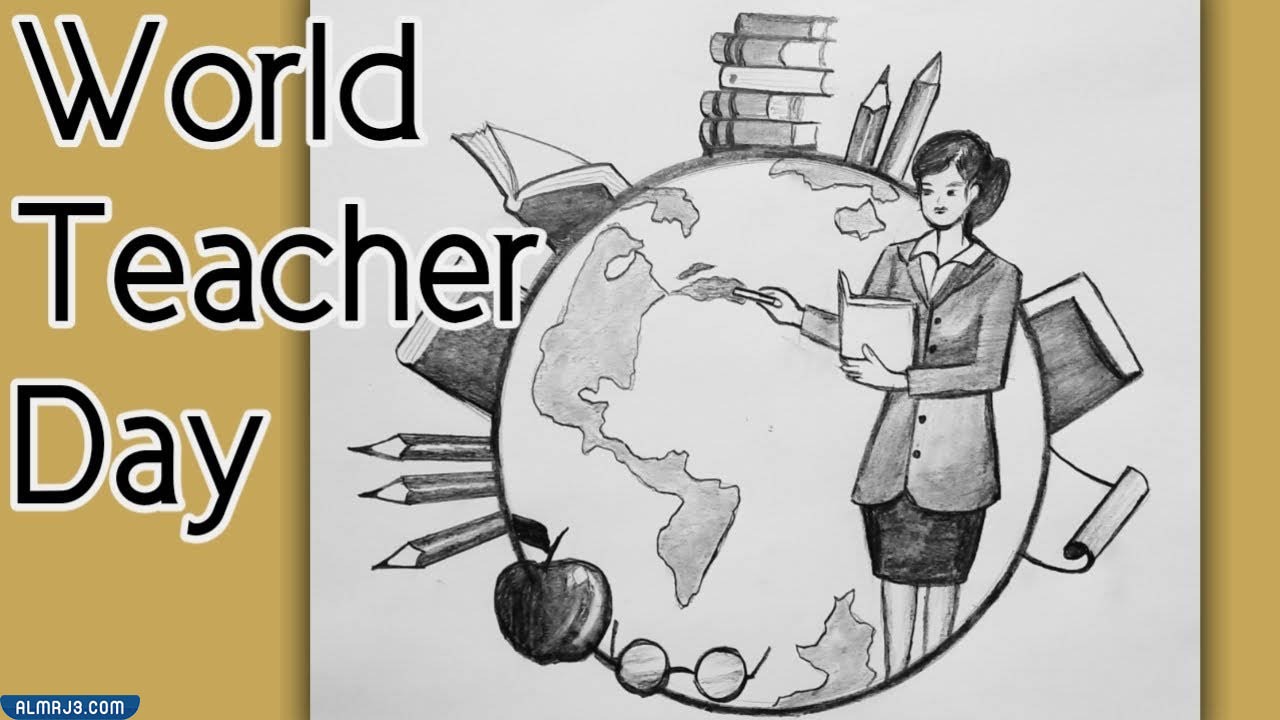 اطارات عن يوم المعلم 2023 تصميم الملصق عن يوم المعلم (29)