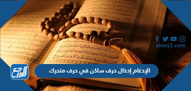 الإدغام إدخال حرف ساكن في حرف متحرك