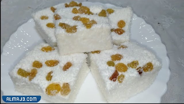 طريقة عمل فخفخينا جوز الهند بقمر الدين