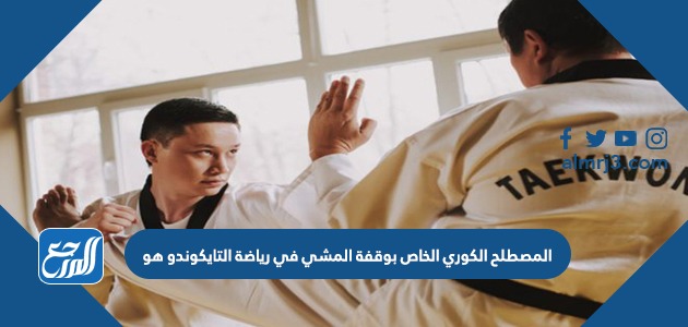 المصطلح الكوري الخاص بوقفة المشي في رياضة التايكوندو هو