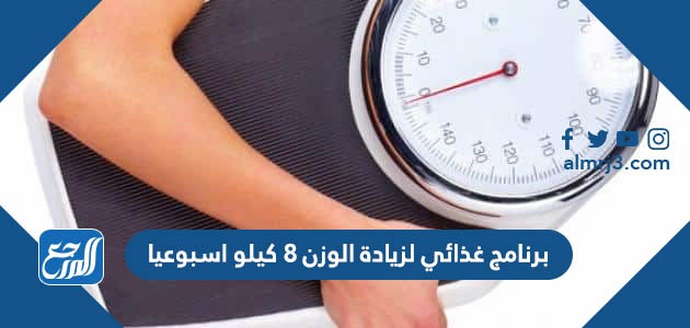 برنامج غذائي لزيادة الوزن 8 كيلو اسبوعيا