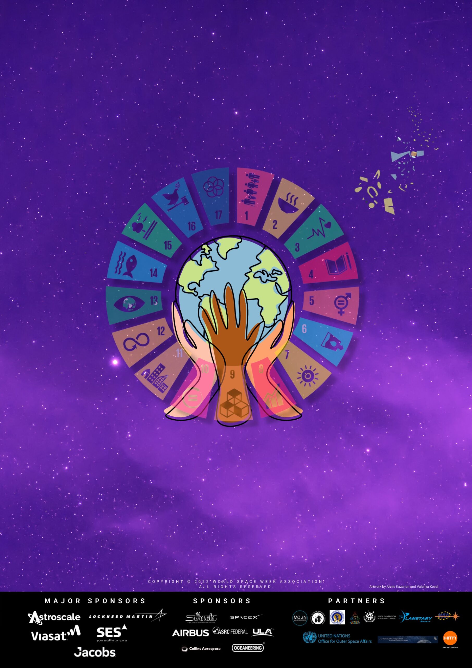 بوستر أسبوع الفضاء العالمي 2022