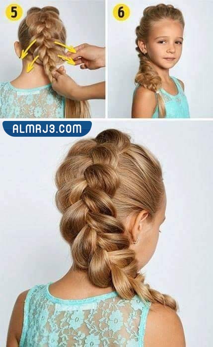 تسريحات شعر للمدرسة للشعر المتوسط