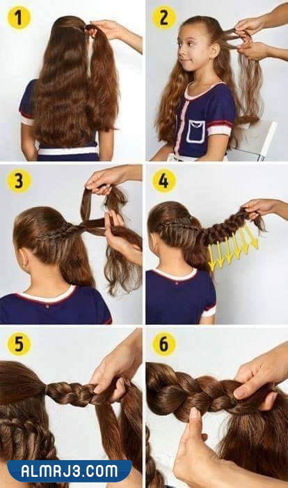 تسريحات شعر للمدرسة للشعر المتوسط