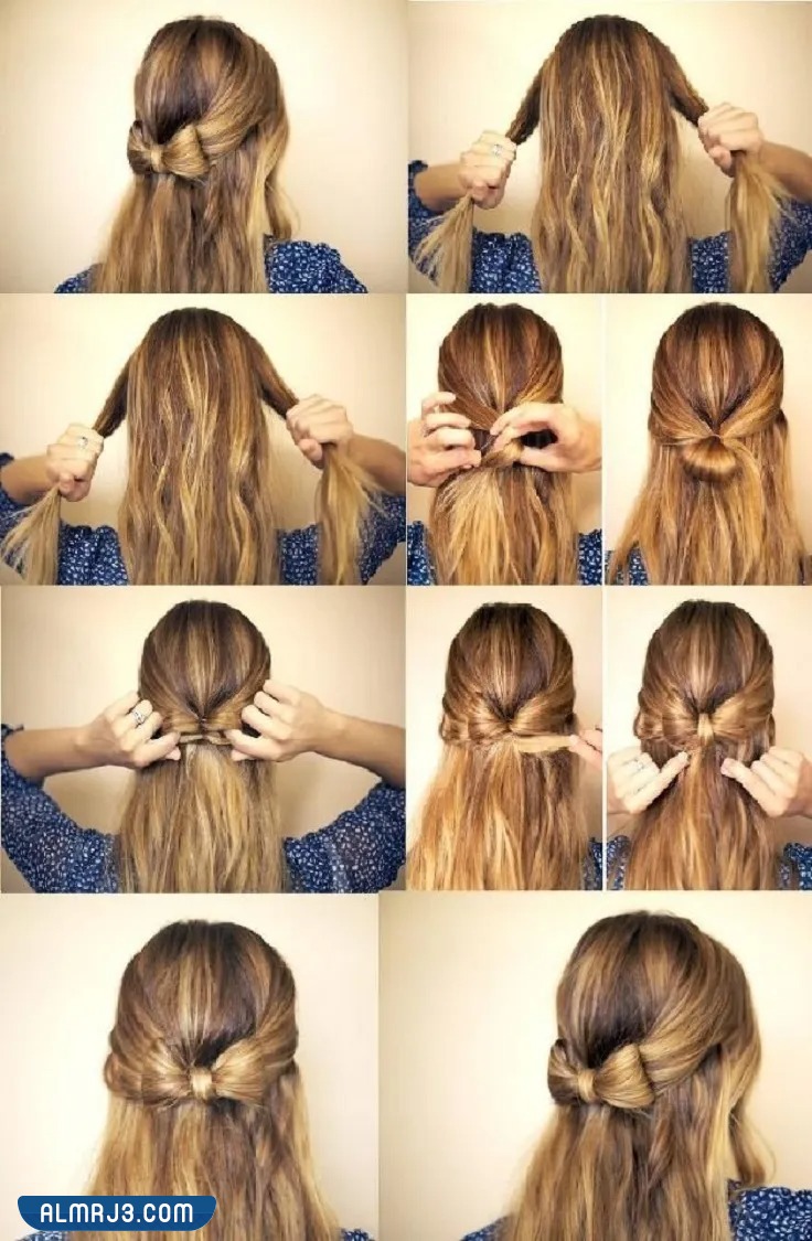 تسريحات شعر للمدرسة للشعر المتوسط