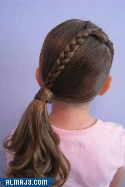 تسريحة الضفيرة مع الكعكة