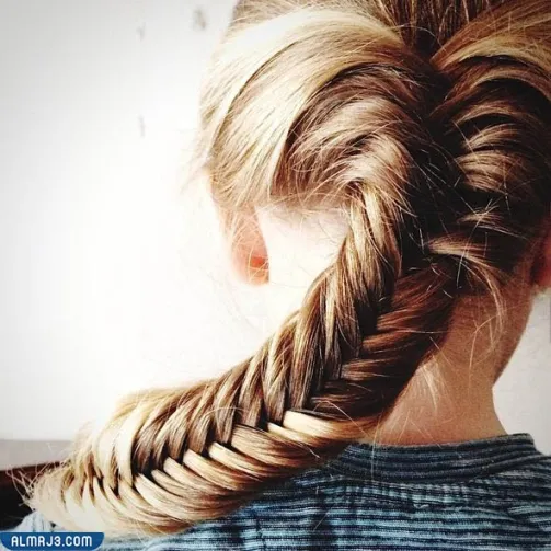 تسريحة الضفيرة مع الكعكة