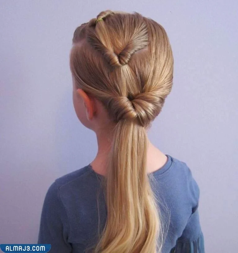 تسريحة ذيل الحصان للمدرسة