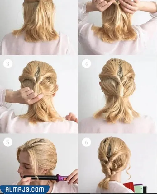 تسريحة ذيل الحصان للمدرسة