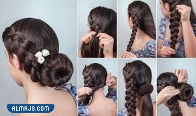 تسريحة شعر بسيطة للمدرسة
