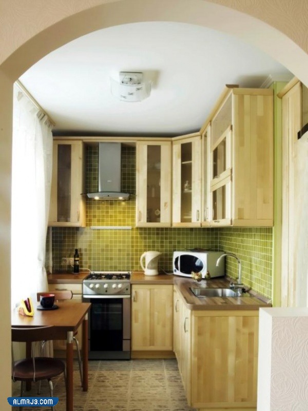 تصميمات مطابخ صغيرة الحجم