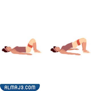 تمرين الجسر Glute bridges