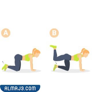 تمرين ركل الساق للخلف Leg kick backs